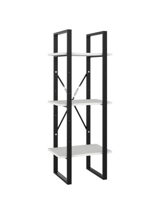 Knihovna s 5 policemi bílá 40 x 30 x 175 cm kompozitní dřevo