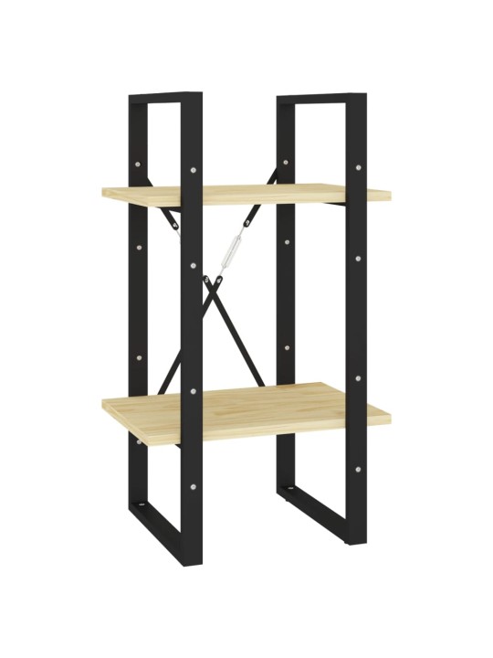 Knihovna s 5 policemi 40 x 30 x 175 cm borové dřevo
