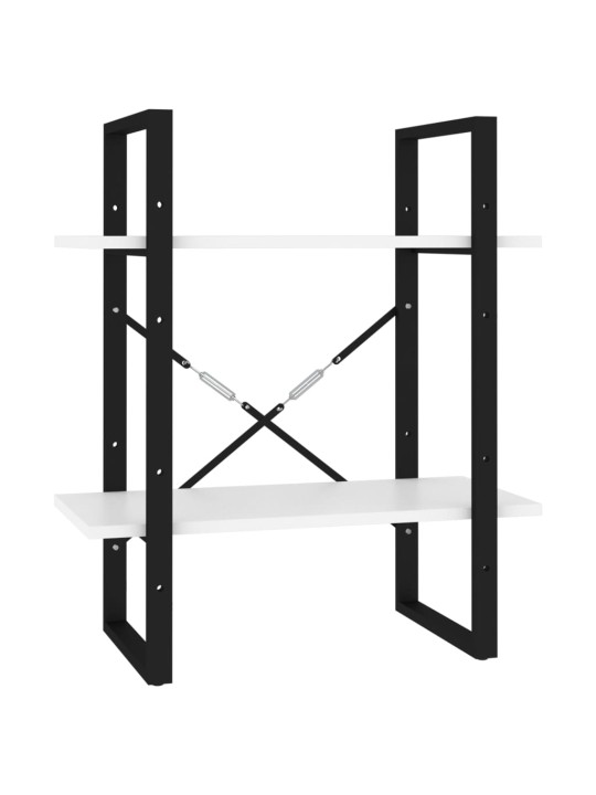 Knihovna s 5 policemi bílá 60 x 30 x 175 cm kompozitní dřevo