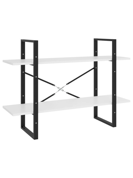 Knihovna s 5 policemi bílá 100 x 30 x 175 cm kompozitní dřevo