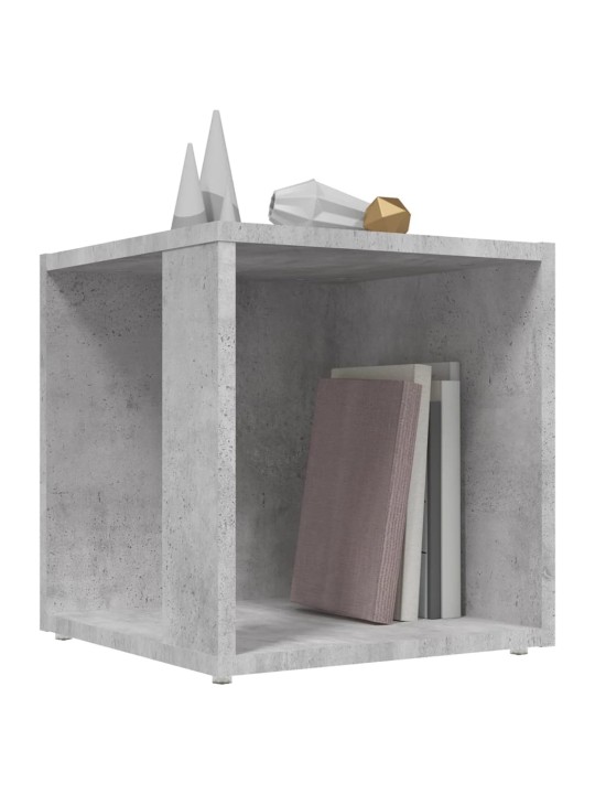 Odkládací stolek betonově šedý 33x33x34,5 cm kompozitní dřevo