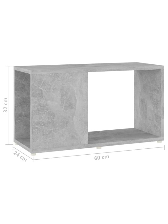 TV skříňka betonově šedá 60 x 24 x 32 cm kompozitní dřevo