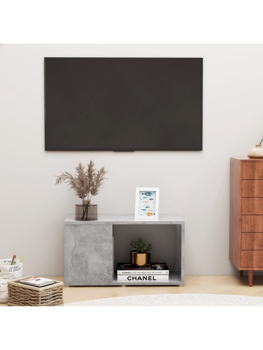 TV skříňka betonově šedá 60 x 24 x 32 cm kompozitní dřevo