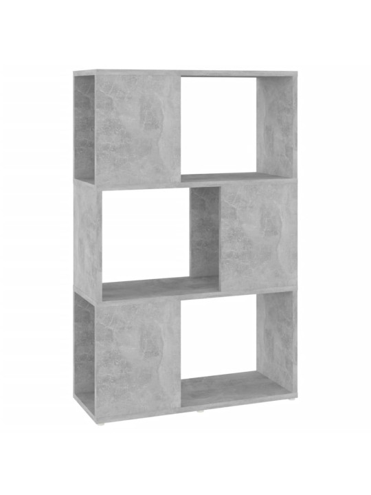 Knihovna / dělicí stěna betonově šedá 60x24x94 cm dřevotříska