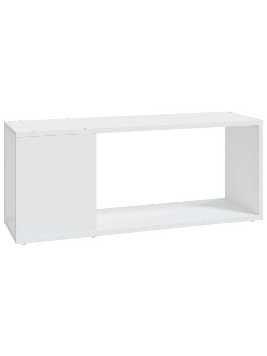 TV stolek bílý 80 x 24 x 32 cm kompozitní dřevo