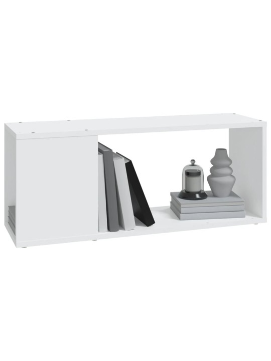 TV stolek bílý 80 x 24 x 32 cm kompozitní dřevo