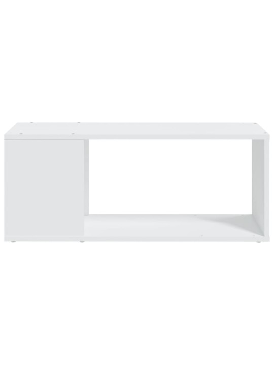 TV stolek bílý 80 x 24 x 32 cm kompozitní dřevo
