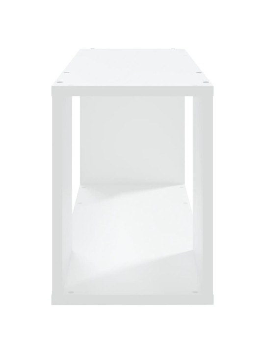 TV stolek bílý 80 x 24 x 32 cm kompozitní dřevo