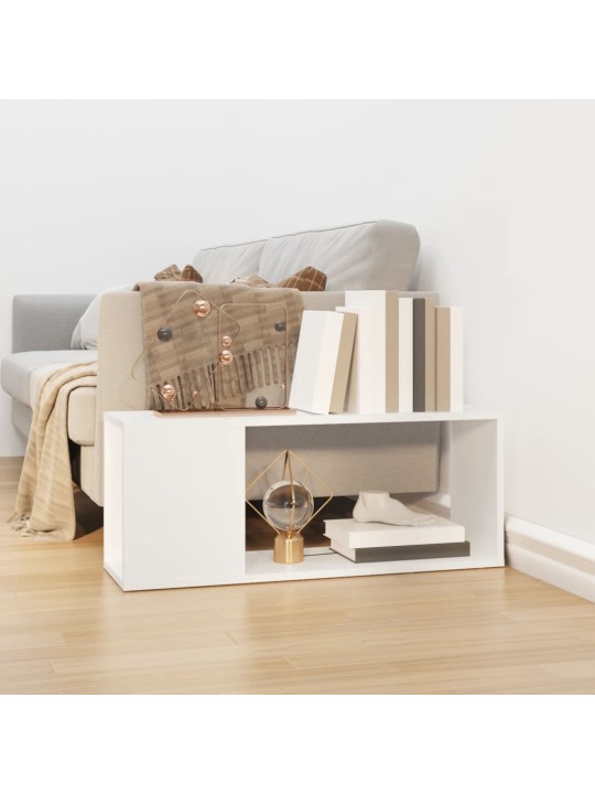 TV stolek bílý 80 x 24 x 32 cm kompozitní dřevo