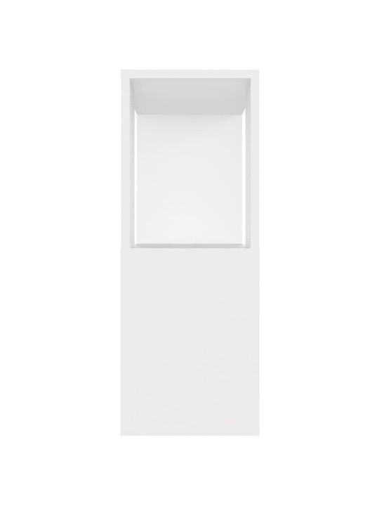 TV stolek bílý 80 x 24 x 63 cm kompozitní dřevo