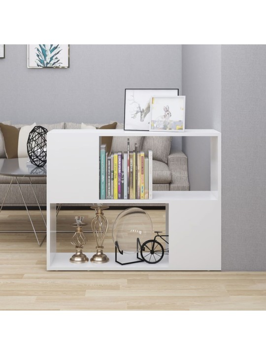 TV stolek bílý 80 x 24 x 63 cm kompozitní dřevo