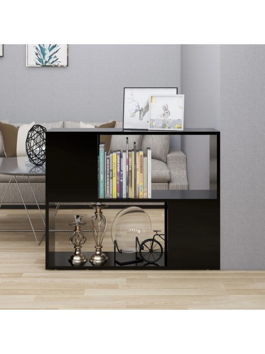 TV stolek černý 80 x 24 x 63 cm kompozitní dřevo