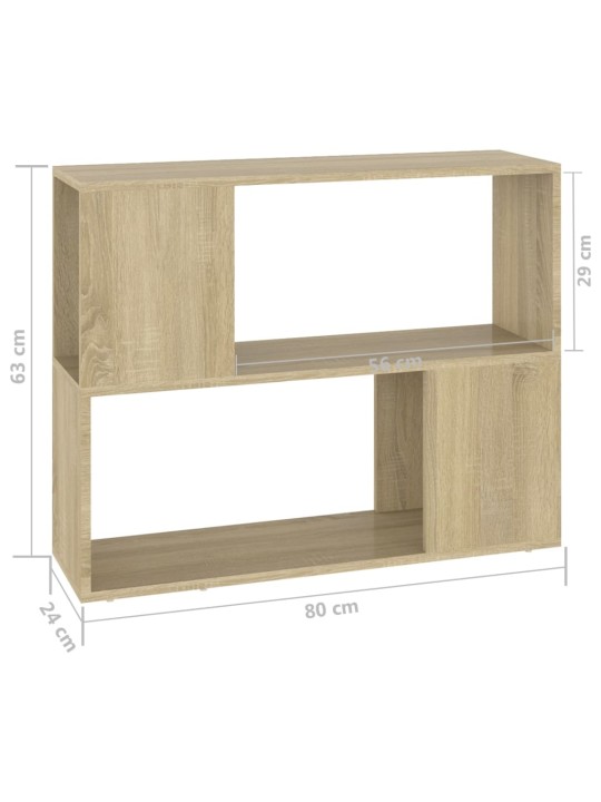 Tv stolek dub sonoma 80 x 24 x 63 cm dřevotříska