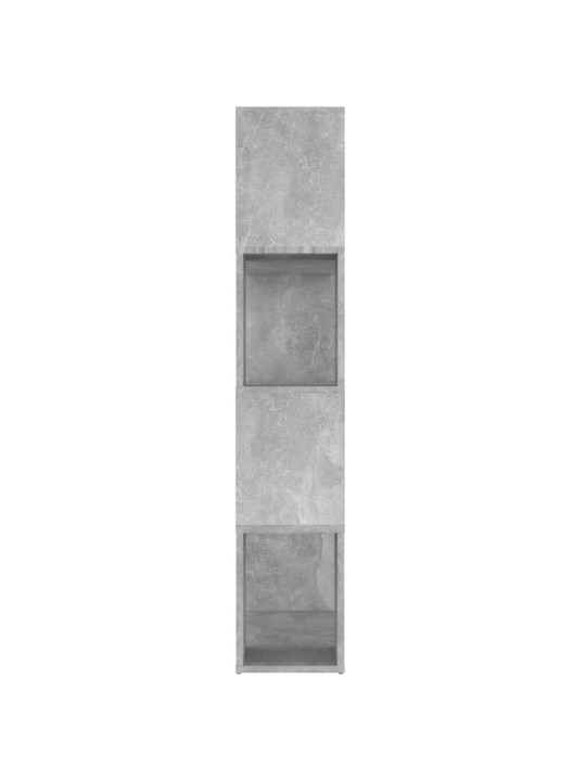 Knihovna/dělicí stěna betonově šedá 80x24x124,5 cm dřevotříska