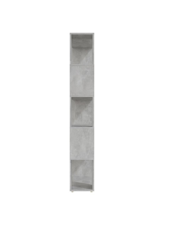 Knihovna / dělicí stěna betonově šedá 80x24x155 cm dřevotříska