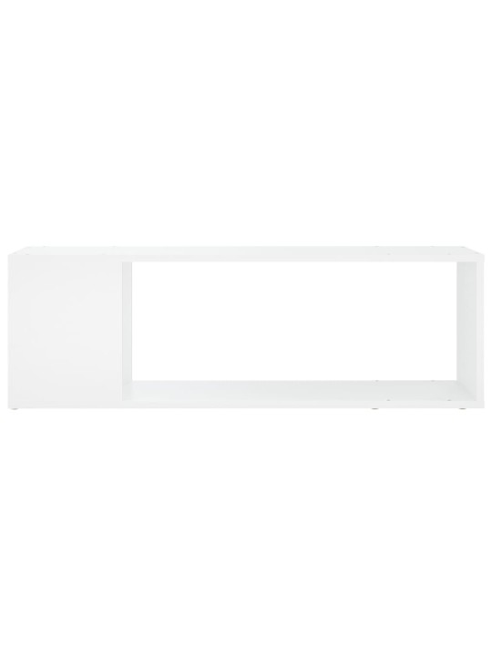 TV stolek bílý 100 x 24 x 32 cm kompozitní dřevo