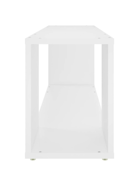 TV stolek bílý 100 x 24 x 32 cm kompozitní dřevo