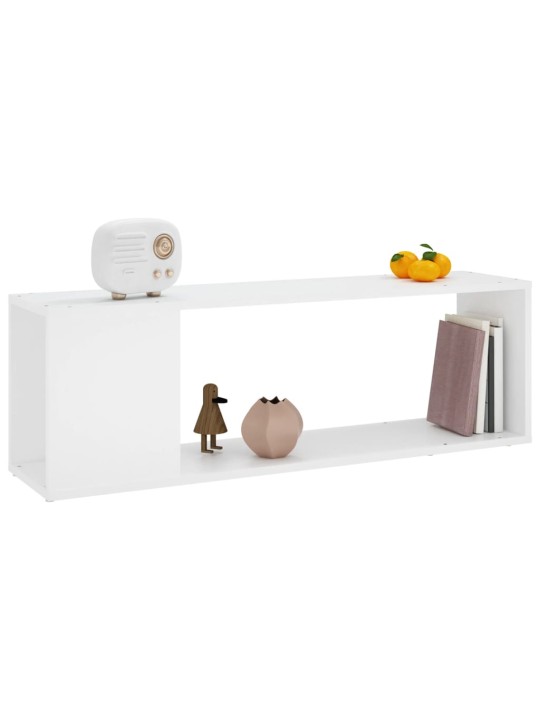 TV stolek bílý 100 x 24 x 32 cm kompozitní dřevo