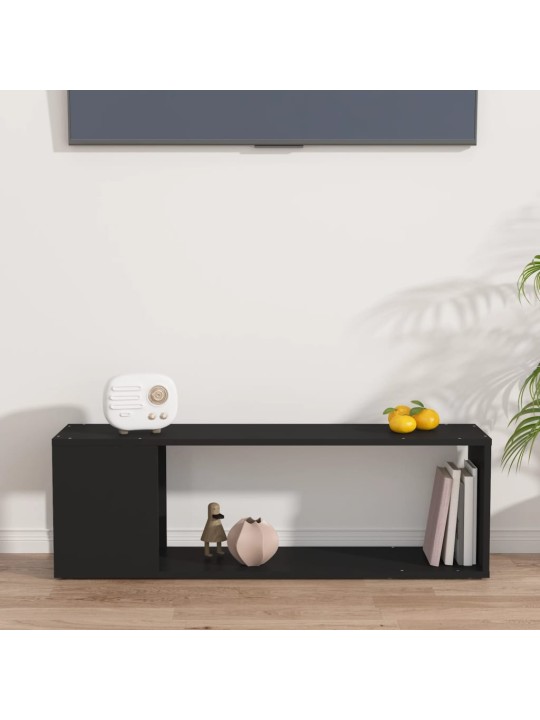 TV stolek černý 100 x 24 x 32 cm kompozitní dřevo