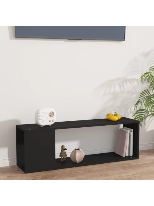 TV stolek černý 100 x 24 x 32 cm kompozitní dřevo