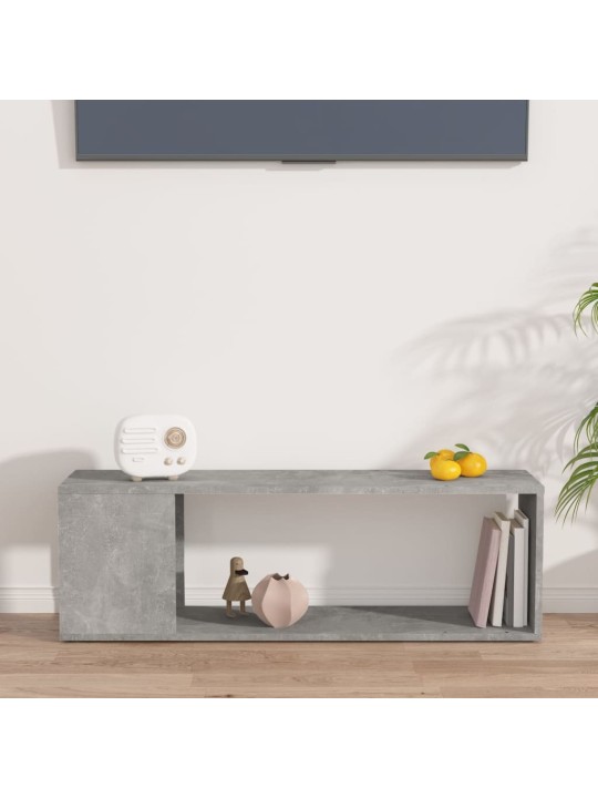 TV stolek betonově šedý 100 x 24 x 32 cm kompozitní dřevo