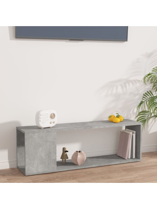 TV stolek betonově šedý 100 x 24 x 32 cm kompozitní dřevo