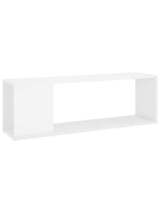 TV stolek bílý s vysokým leskem 100x24x32 cm kompozitní dřevo