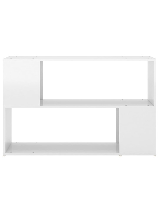 Knihovna bílá s vysokým leskem 100x24x63 cm kompozitní dřevo