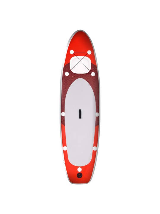 Nafukovací SUP paddleboard a příslušenství červený 300x76x10cm