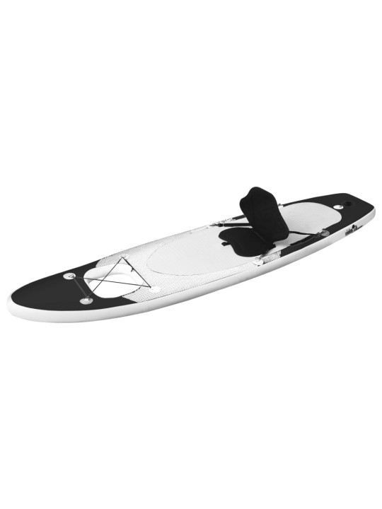Nafukovací SUP paddleboard s příslušenstvím černý 300x76x10 cm