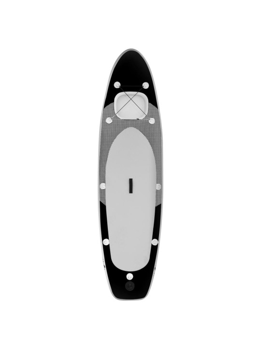 Nafukovací SUP paddleboard s příslušenstvím černý 300x76x10 cm