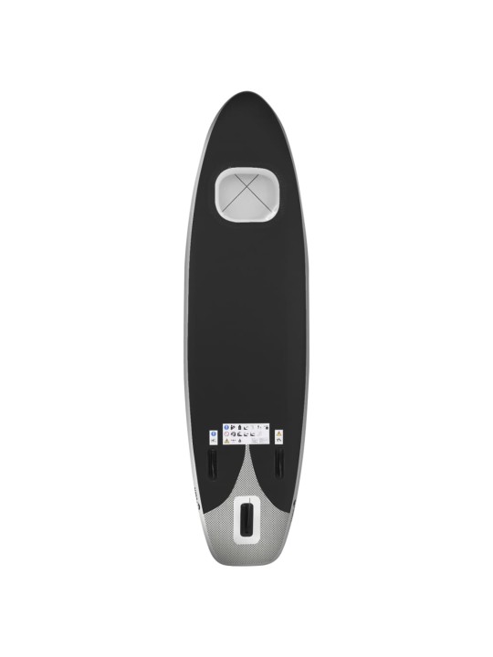 Nafukovací SUP paddleboard s příslušenstvím černý 300x76x10 cm