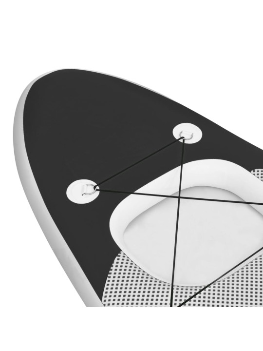 Nafukovací SUP paddleboard s příslušenstvím černý 300x76x10 cm