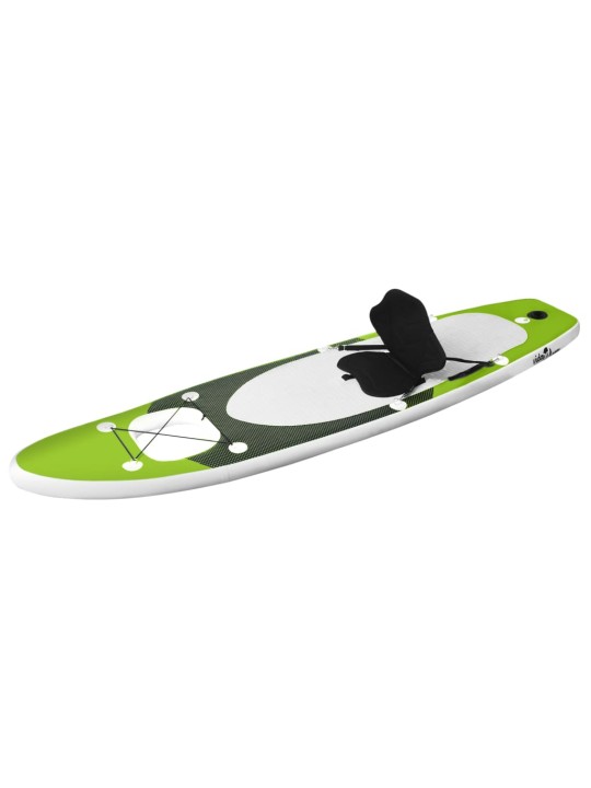 Nafukovací SUP paddleboard a příslušenství zelený 330x76x10 cm