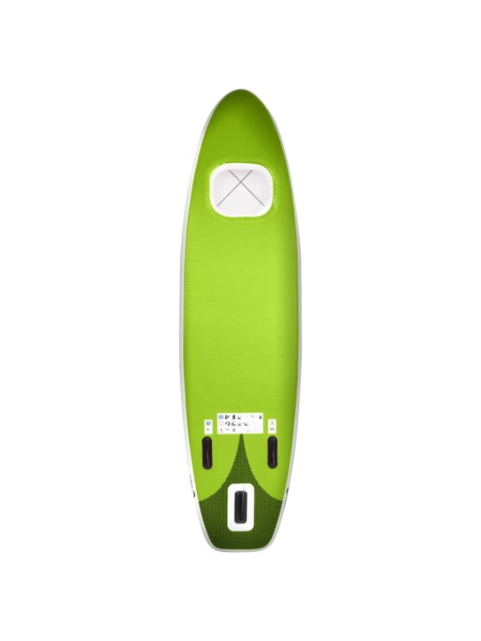 Nafukovací SUP paddleboard a příslušenství zelený 330x76x10 cm