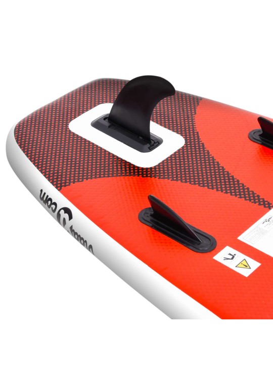 Nafukovací SUP paddleboard a příslušenství červený 360x81x10cm