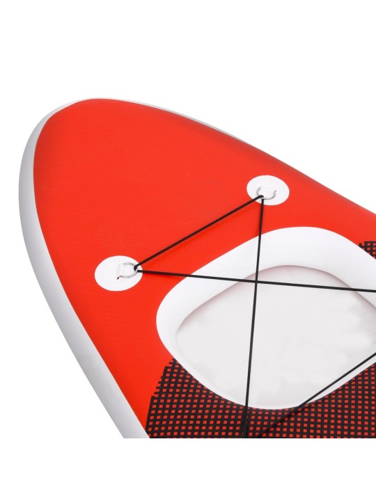 Nafukovací SUP paddleboard a příslušenství červený 360x81x10cm