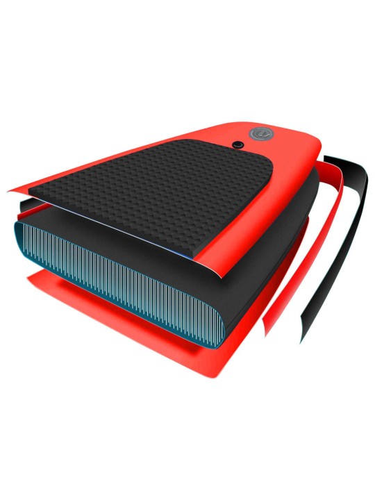 Nafukovací SUP paddleboard a příslušenství červený 360x81x10cm