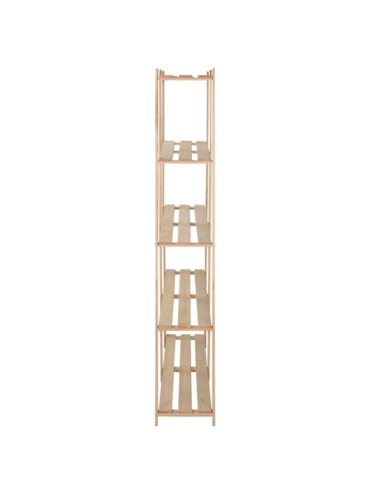 Úložný regál s 5 policemi 170 x 28,5 x 170 cm masivní borovice