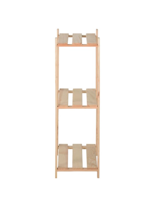 Úložný regál se 3 policemi 60 x 28,5 x 90 cm masivní borovice