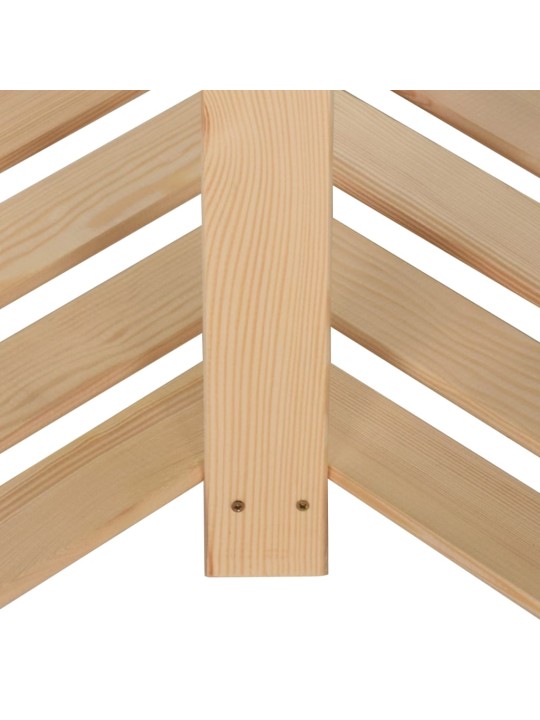 5patrový úložný regál rohový 82,5x82,5x170 cm masivní borovice