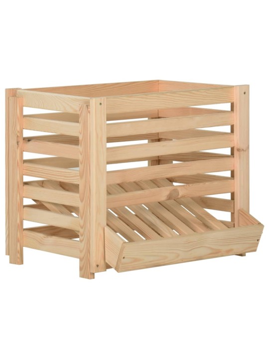 Bedna na brambory 60 x 40 x 50 cm masivní borové dřevo