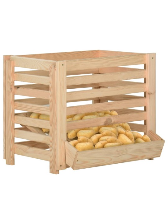 Bedna na brambory 60 x 40 x 50 cm masivní borové dřevo