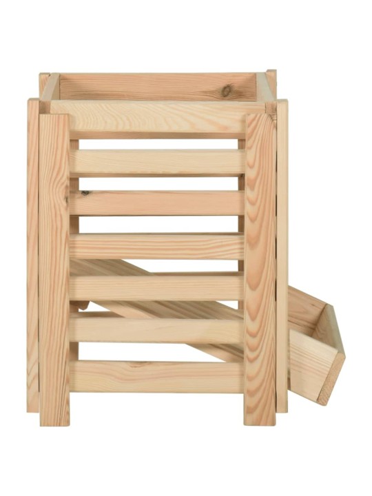 Bedna na brambory 60 x 40 x 50 cm masivní borové dřevo