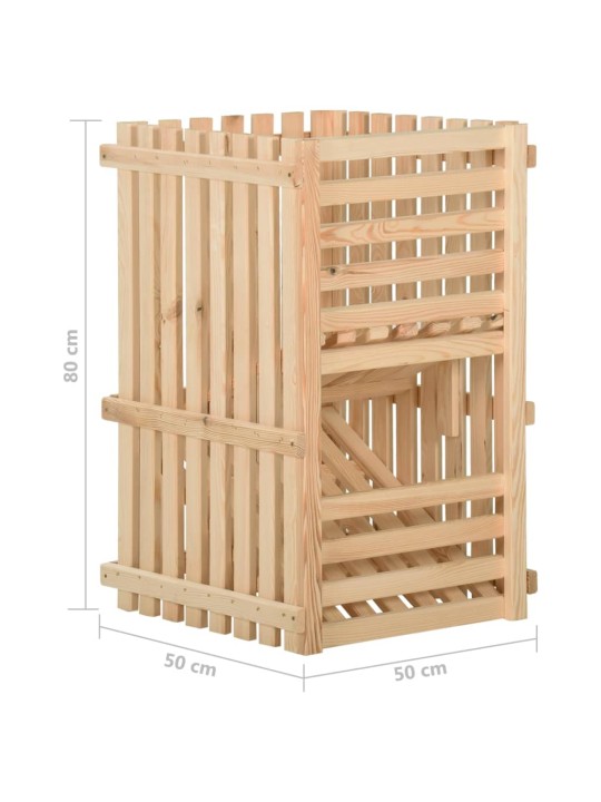 Bedna na brambory 50 x 50 x 80 cm masivní borové dřevo