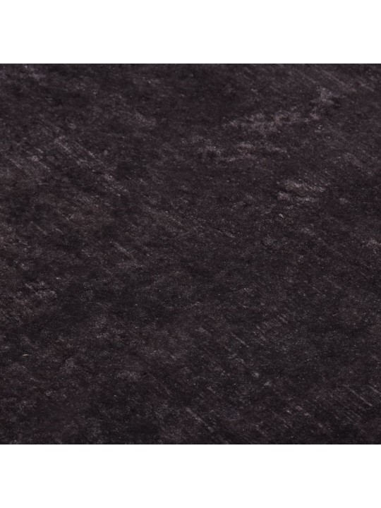 Koberec pratelný 80 x 150 cm černý a zlatý protiskluzový