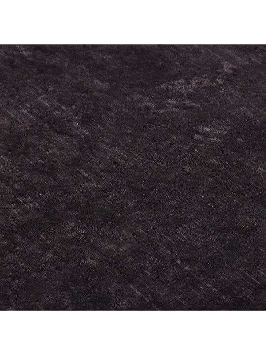 Koberec pratelný 80 x 300 cm černý a zlatý protiskluzový