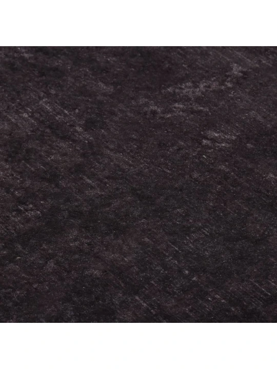 Koberec pratelný 80 x 300 cm černý a zlatý protiskluzový