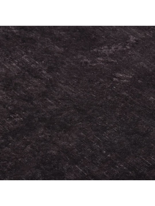 Koberec pratelný 190 x 300 cm černý a zlatý protiskluzový