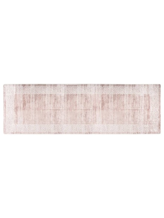 Koberec pratelný 80 x 300 cm béžový protiskluzový